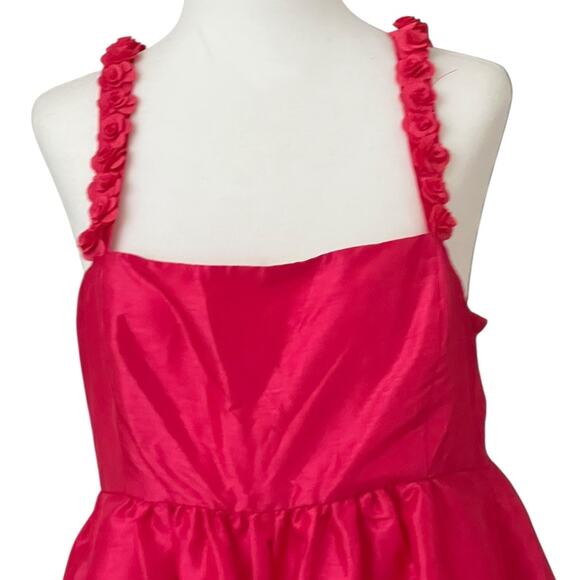 Hutch Sleeveless Rosette Romper In Rose Tyrie Size M - Picture 4 of 8